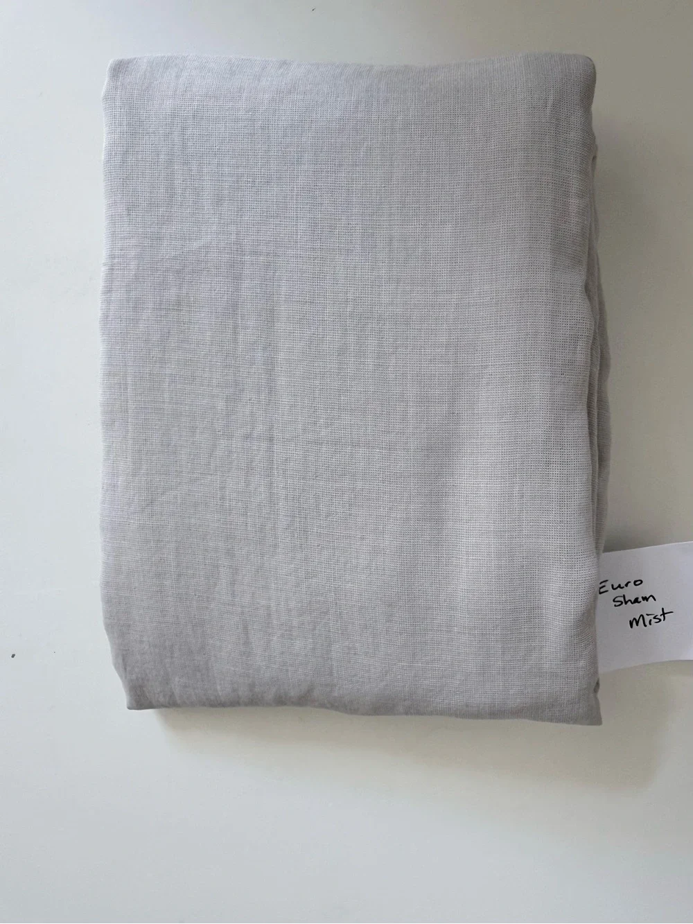 RH Euro Sham Mist Italian Garment-Dyed Cotton Gauze NWT